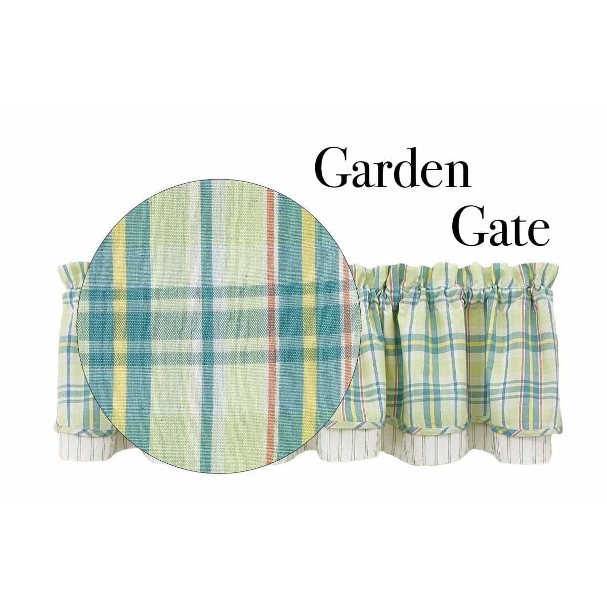 Garden Gate Layered Valance Lined-Park Designs-The Village Merchant