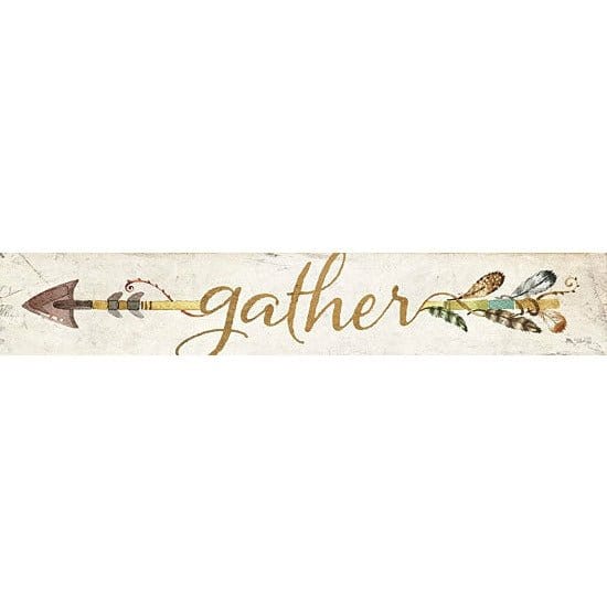 Penny Lane Publishing Gather Arrow By Marla Rae Art Print - 6 X 36