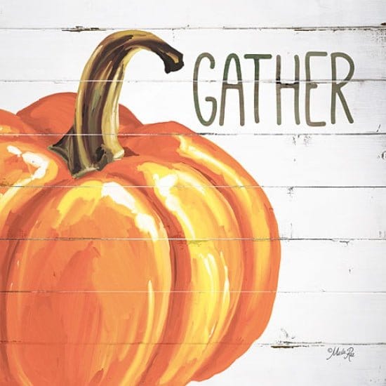 Gather Pumpkin By Marla Rae Art Print - 12 X 12-Penny Lane Publishing-The Village Merchant