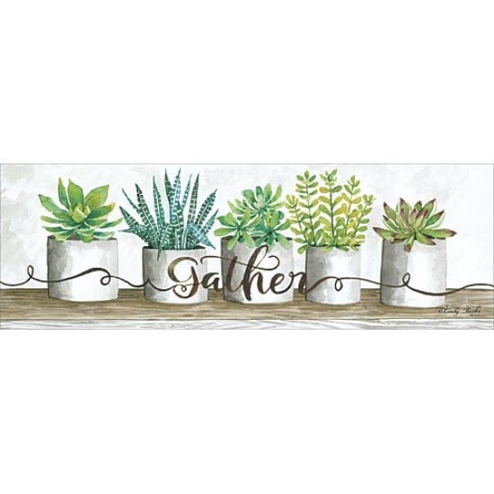 Gather Succulent Pots By Cindy Jacobs Art Print - 6 X 18-Penny Lane Publishing-The Village Merchant