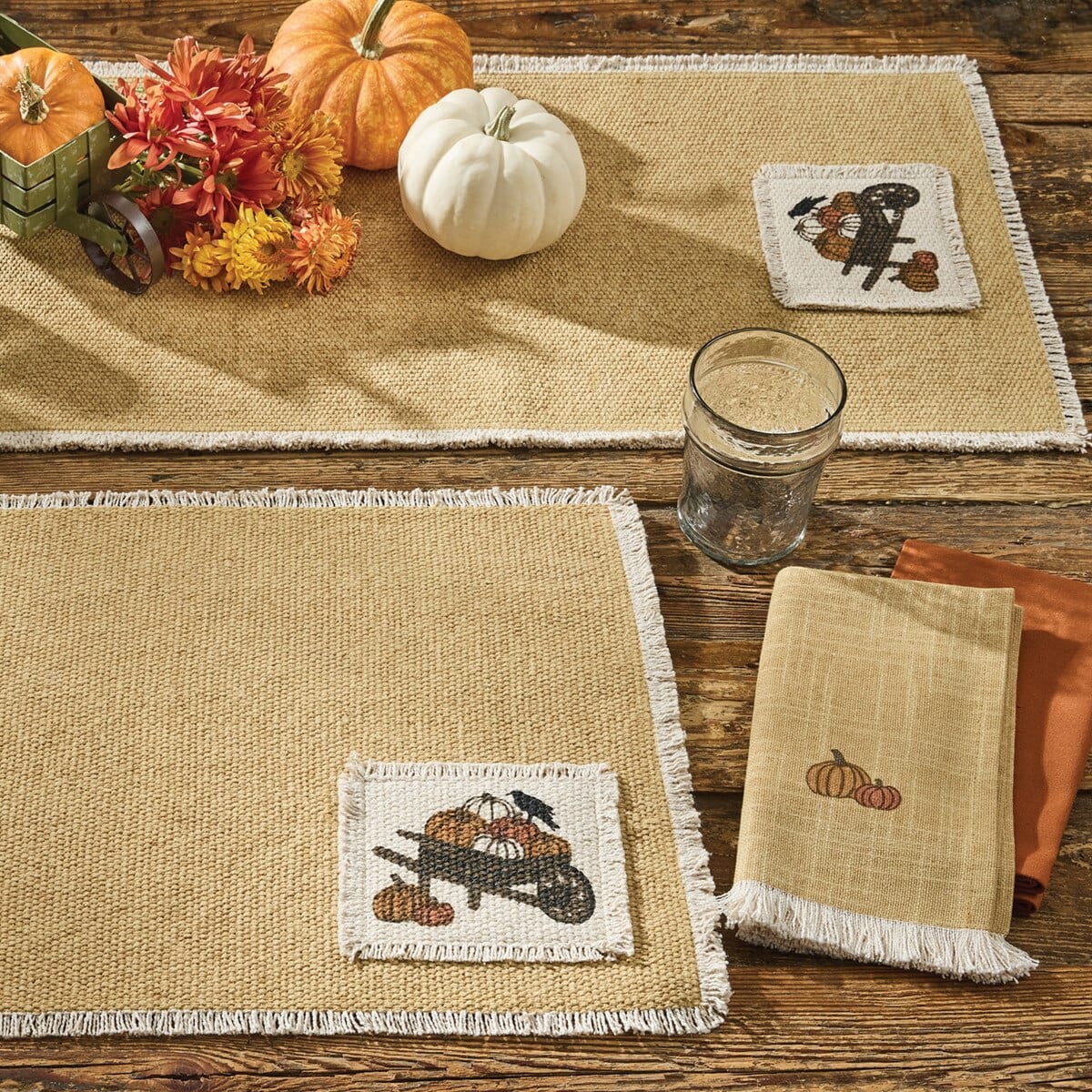 Gathering Pumpkins Patch Table Runner 36" Long