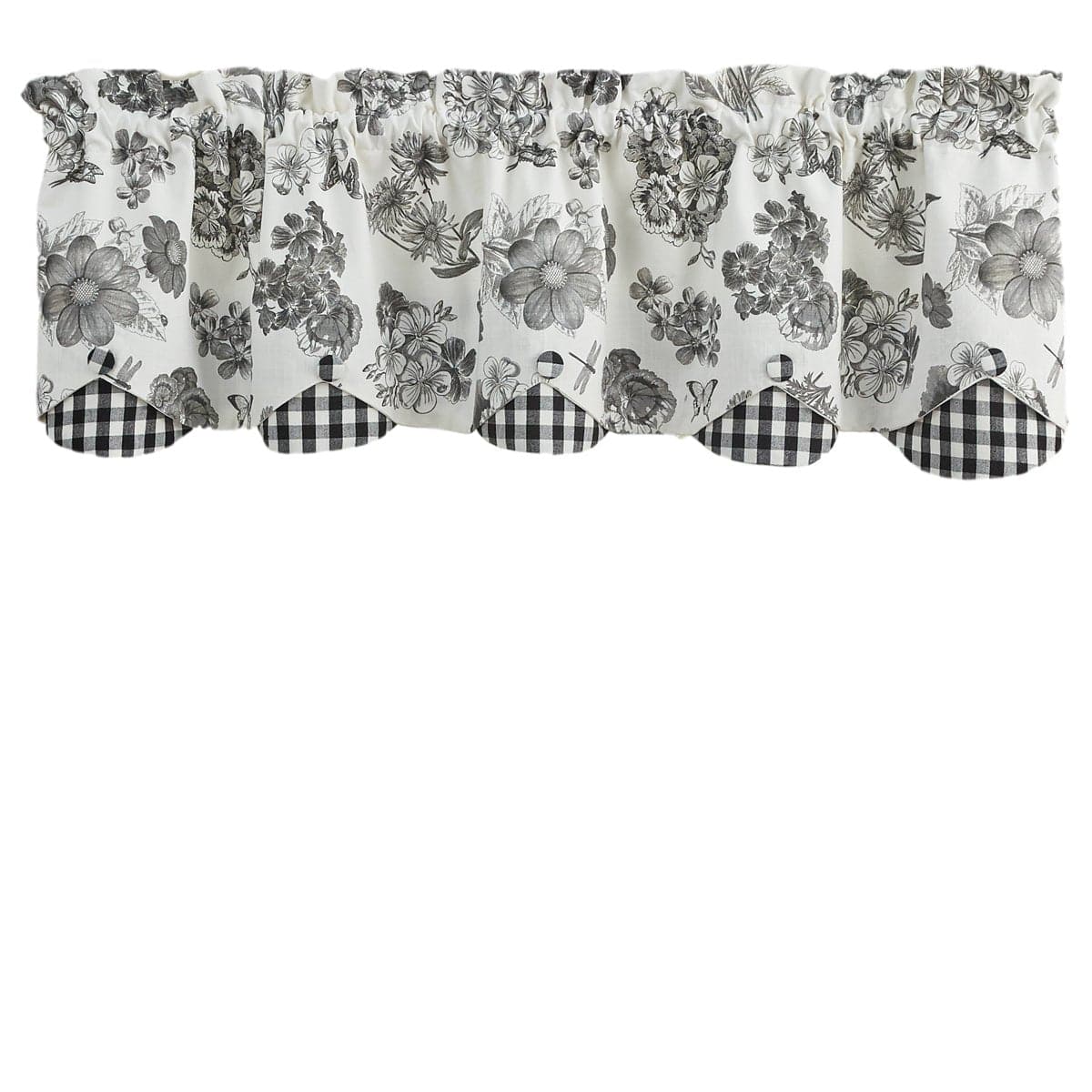 Geranium Scalloped Valance 58&quot; Long Lined-Park Designs-The Village Merchant