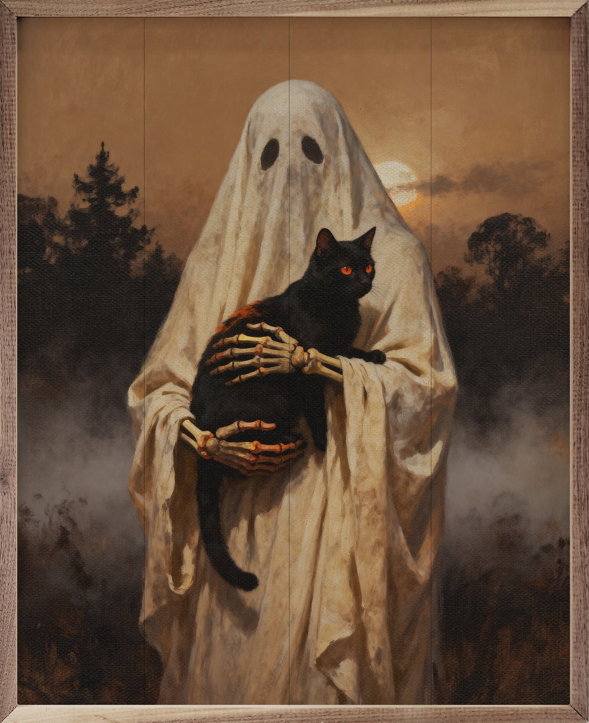 Kendrick Home Walnut Frames 8x10 Ghost And Black Cat