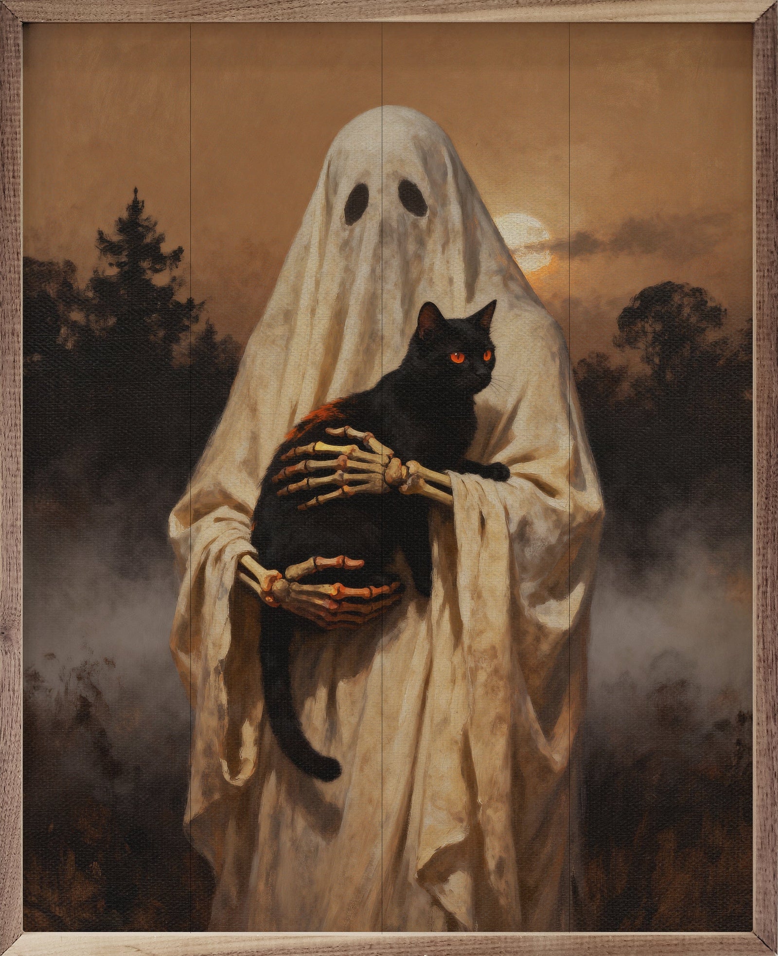 Kendrick Home Walnut Frames 8x10 Ghost And Black Cat