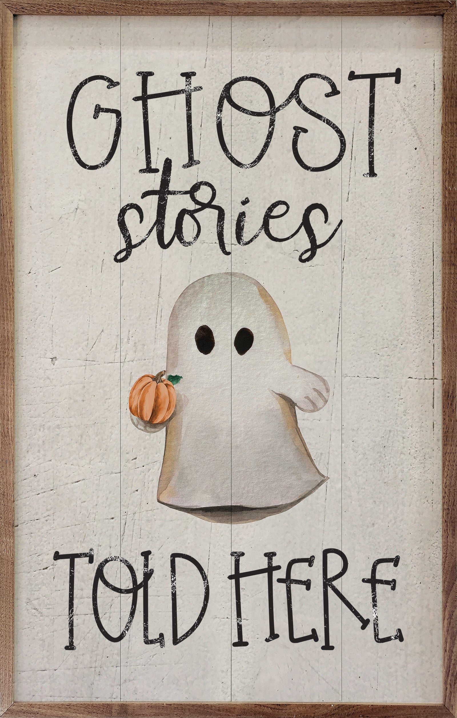 Kendrick Home Walnut Frames 5x8 Ghost Stories Told Here Whitewash