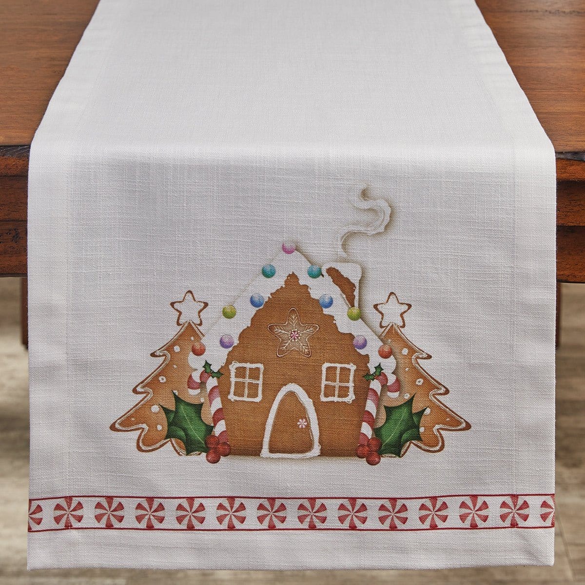 Gingerbread Table Runner 54'' Long-Park Designs-The Village Merchant