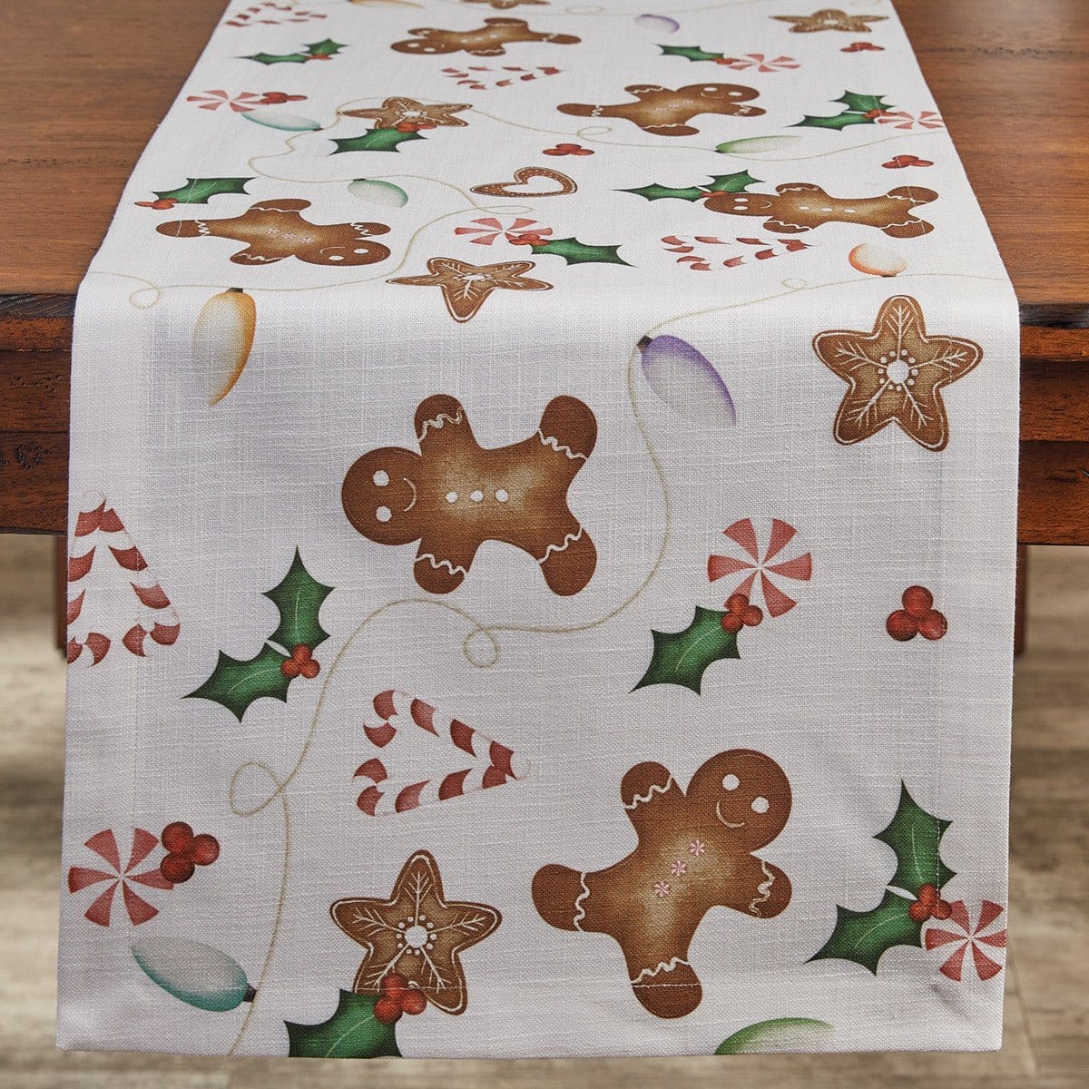 Gingerbread Table Runner 72&quot; Long-Park Designs-The Village Merchant