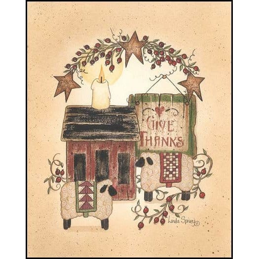 Give Thanks By Linda Spivey Art Print - 8 X 10-Penny Lane Publishing-The Village Merchant