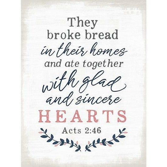 Glad & Sincere Hearts By Mollie B Right Art Print - 12 X 16-Penny Lane Publishing-The Village Merchant