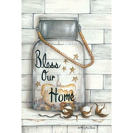 Penny Lane Publishing Glass Luminary Bless Our Home By Mary Ann June Art Print - 12 X 18