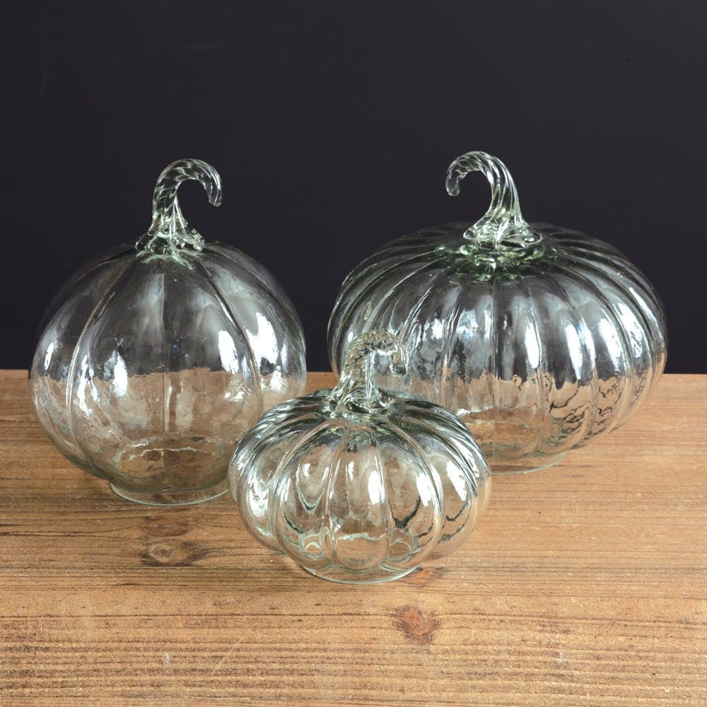 Glass Pumpkins Set of 3 - Assorted Sizes-CTW Home-The Village Merchant