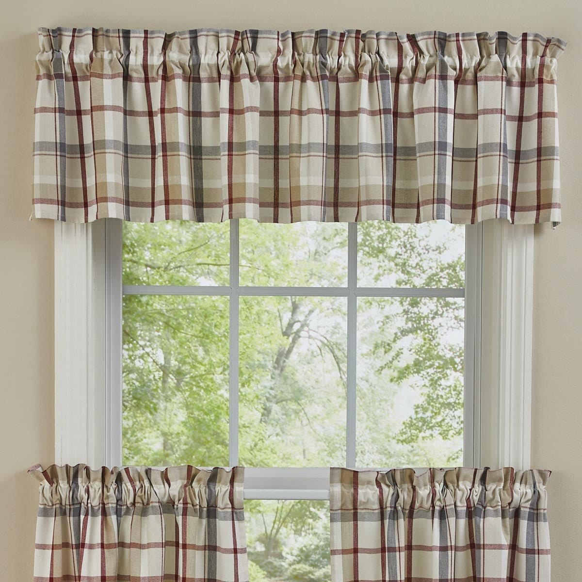 Glenwood Plaid Valance Unlined-Park Designs-The Village Merchant