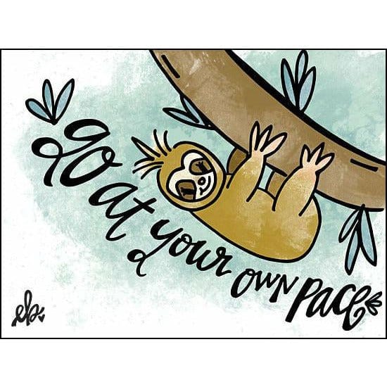 Penny Lane Publishing Go At Your Own Pace By Erin Barrett Art Print - 12 X 16