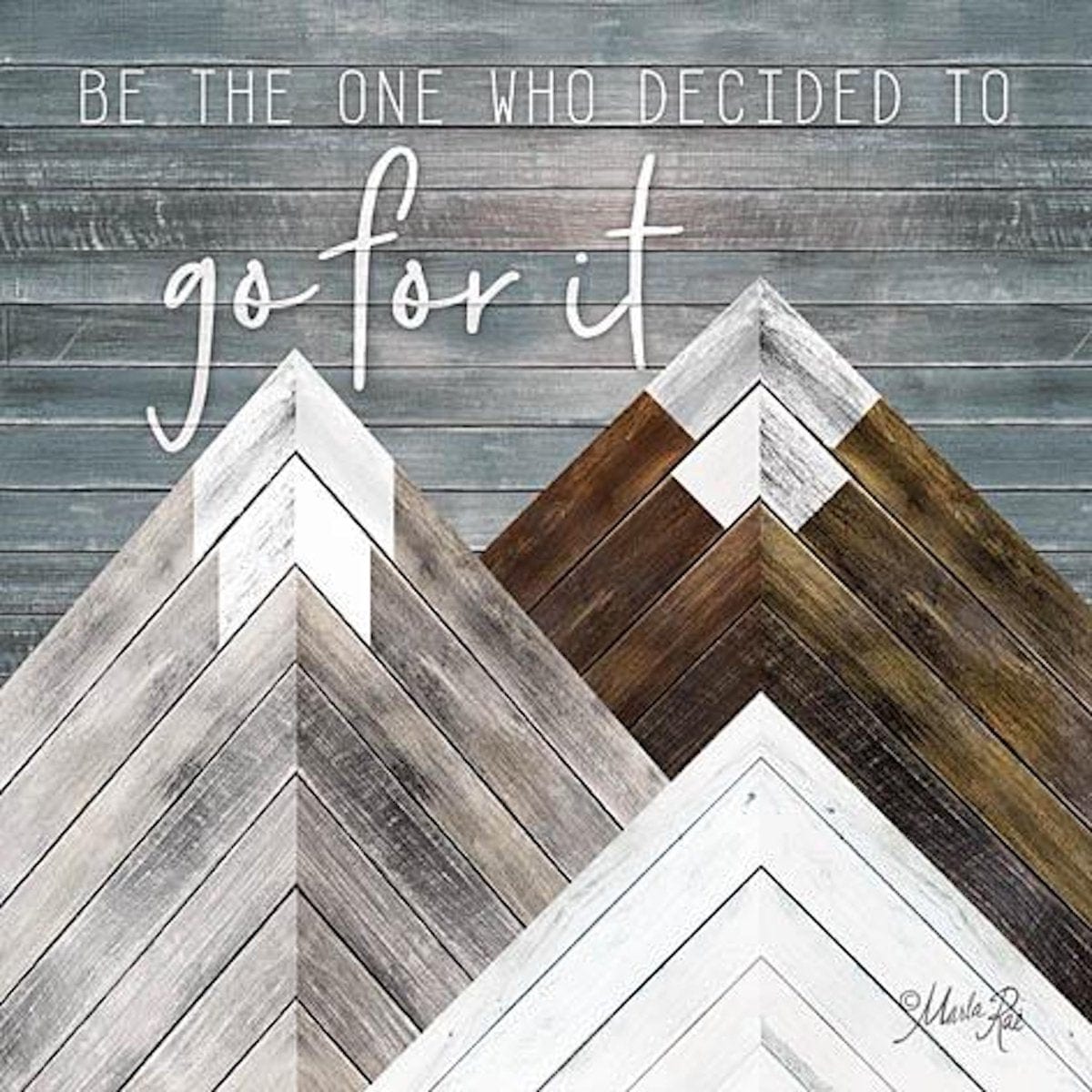 Penny Lane Publishing Go For It By Marla Rae Art Print - 12 X 12