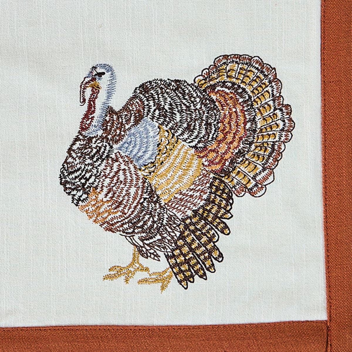 Gobble Gobble Embroidered Placemat Set of 2