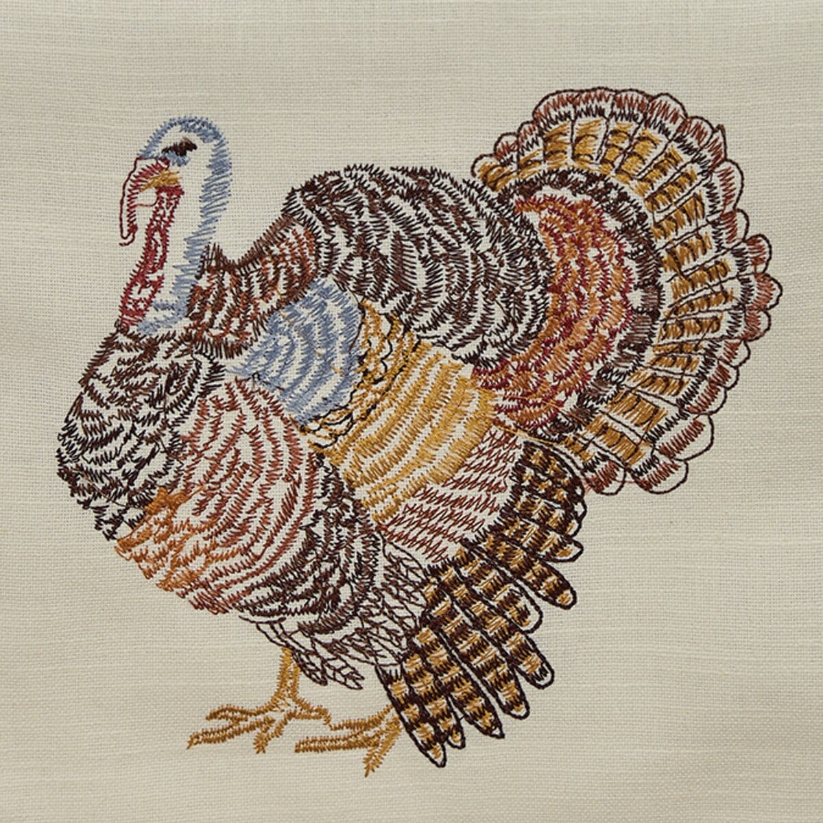 Gobble Gobble Embroidered Table Runner 54'' Long