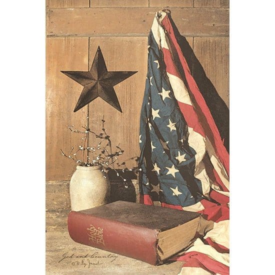 God And Country By Billy Jacobs Art Print - 12 X 18-Penny Lane Publishing-The Village Merchant