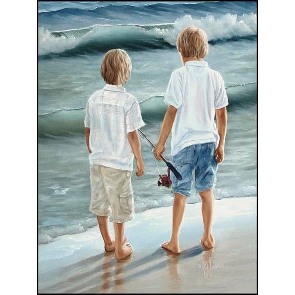 Going Fishing By Georgia Janisse Art Print - 12 X 16-Penny Lane Publishing-The Village Merchant