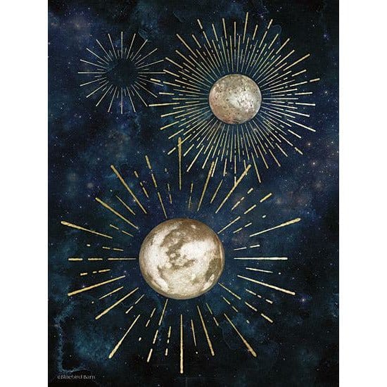 Penny Lane Publishing Gold Celestial Rays Iv By Bluebird Barn Art Print - 12 X 16