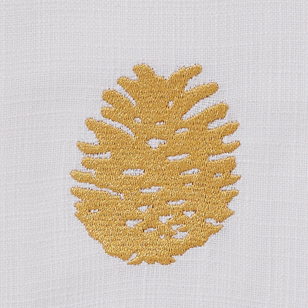 Gold Pinecone Embroidered Patricia Heaton Home Decorative Towel
