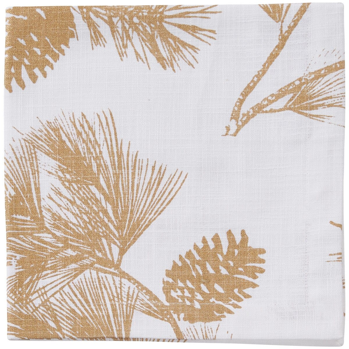 Gold Pinecone Patricia Heaton Home Napkin Set of 2