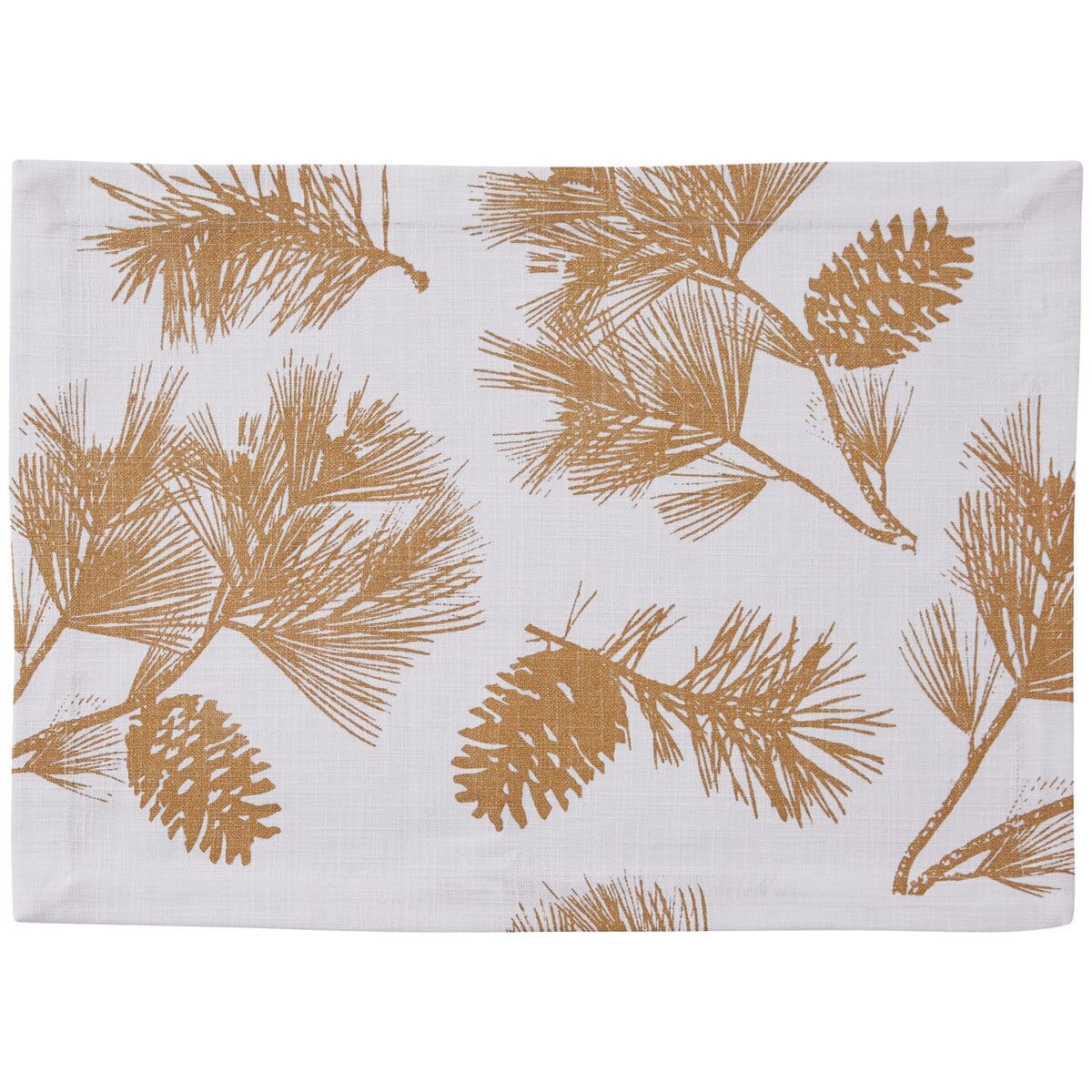Gold Pinecone Patricia Heaton Home Placemat Set of 2