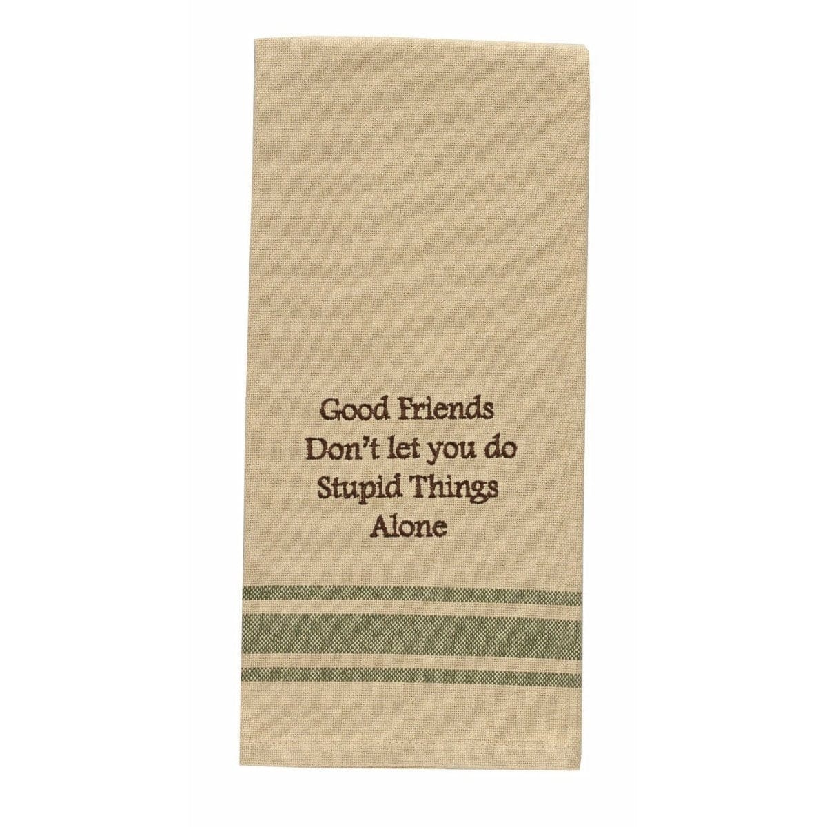 Good Friends Stupid Things Decorative Towel-Park Designs-The Village Merchant