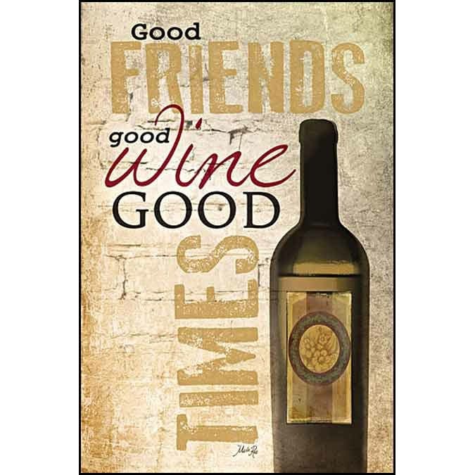 Penny Lane Publishing Good Wine By Marla Rae Art Print - 12 X 18
