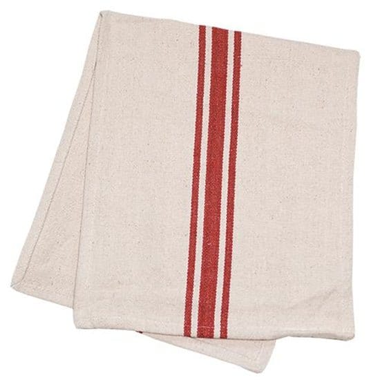 Grain Sack Stripe In Red Table Runner 32" Long-Craft Wholesalers-The Village Merchant