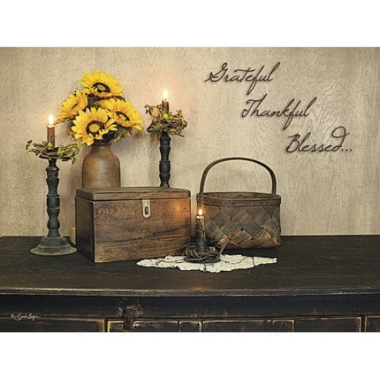 Grateful, Thankful Blessed By Susie Boyer Art Print - 12 X 16-Penny Lane Publishing-The Village Merchant