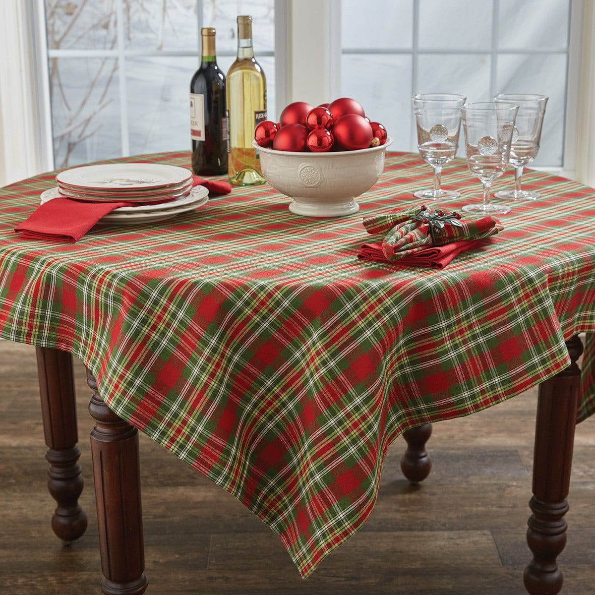 Greenhow Tartan Tablecloth 60" x 84"-Park Designs-The Village Merchant