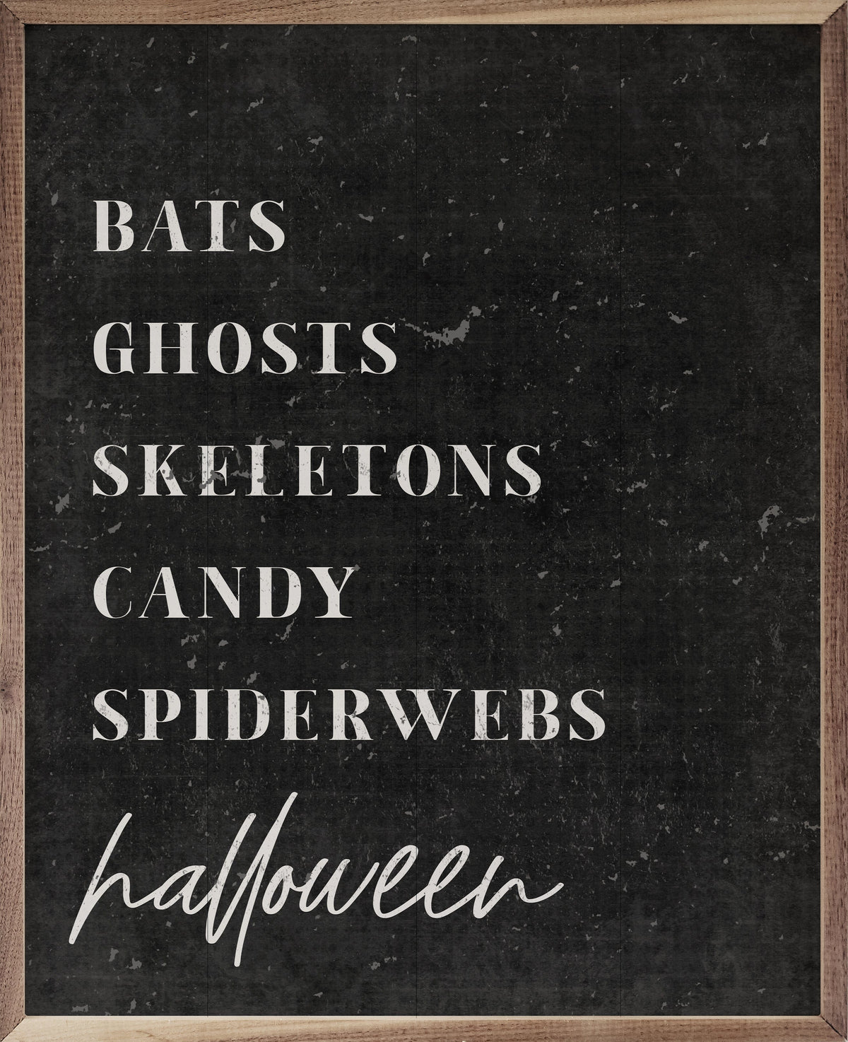 Kendrick Home Walnut Frames 8x10 Halloween Traditions Black