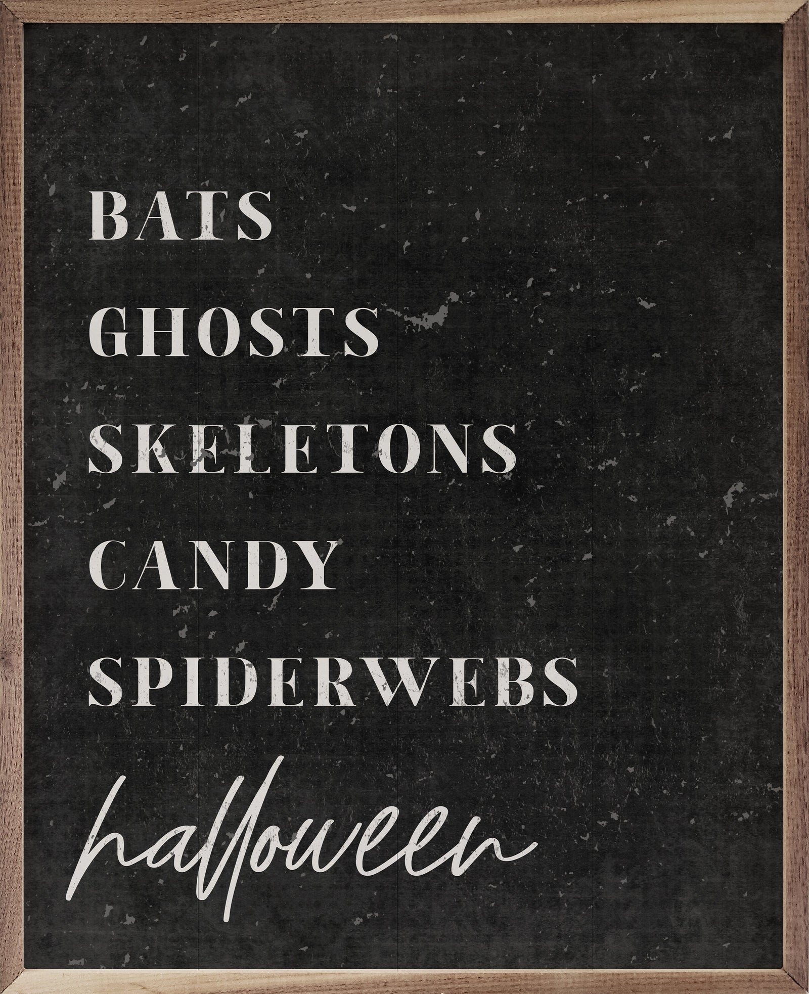 Kendrick Home Walnut Frames 8x10 Halloween Traditions Black
