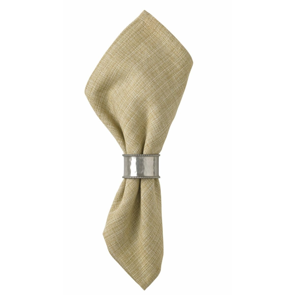 Hammered Cuff In Pewter Napkin Ring-Park Designs-The Village Merchant