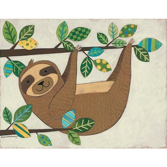 Hanging Sloth By Bernadette Deming Art Print - 12 X 16-Penny Lane Publishing-The Village Merchant