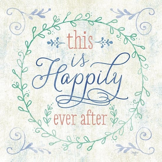 Happily Ever After By Mollie B Right Art Print - 12 X 12-Penny Lane Publishing-The Village Merchant