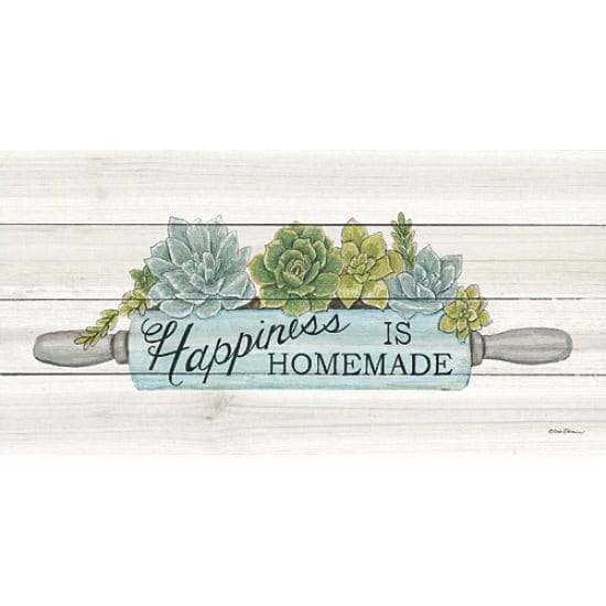 Happiness Is Homemade Succulents By Deb Strain Art Print - 9 X 18-Penny Lane Publishing-The Village Merchant