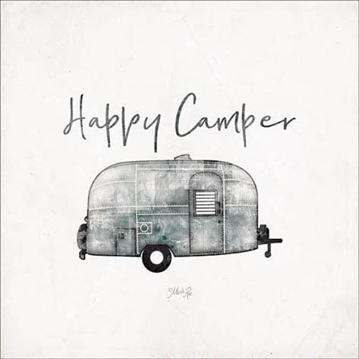 Penny Lane Publishing Happy Camper By Marla Rae Art Print - 12 X 12
