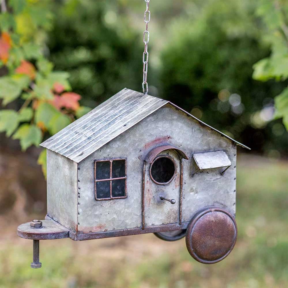 Happy Camper Metal Birdhouse-CTW Home-The Village Merchant