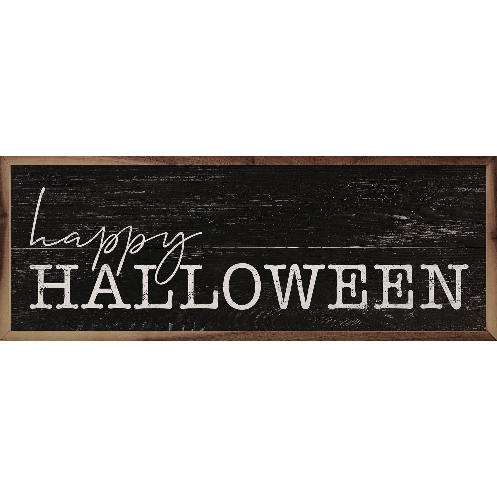 Kendrick Home Walnut Frames Sizes Happy Halloween Black