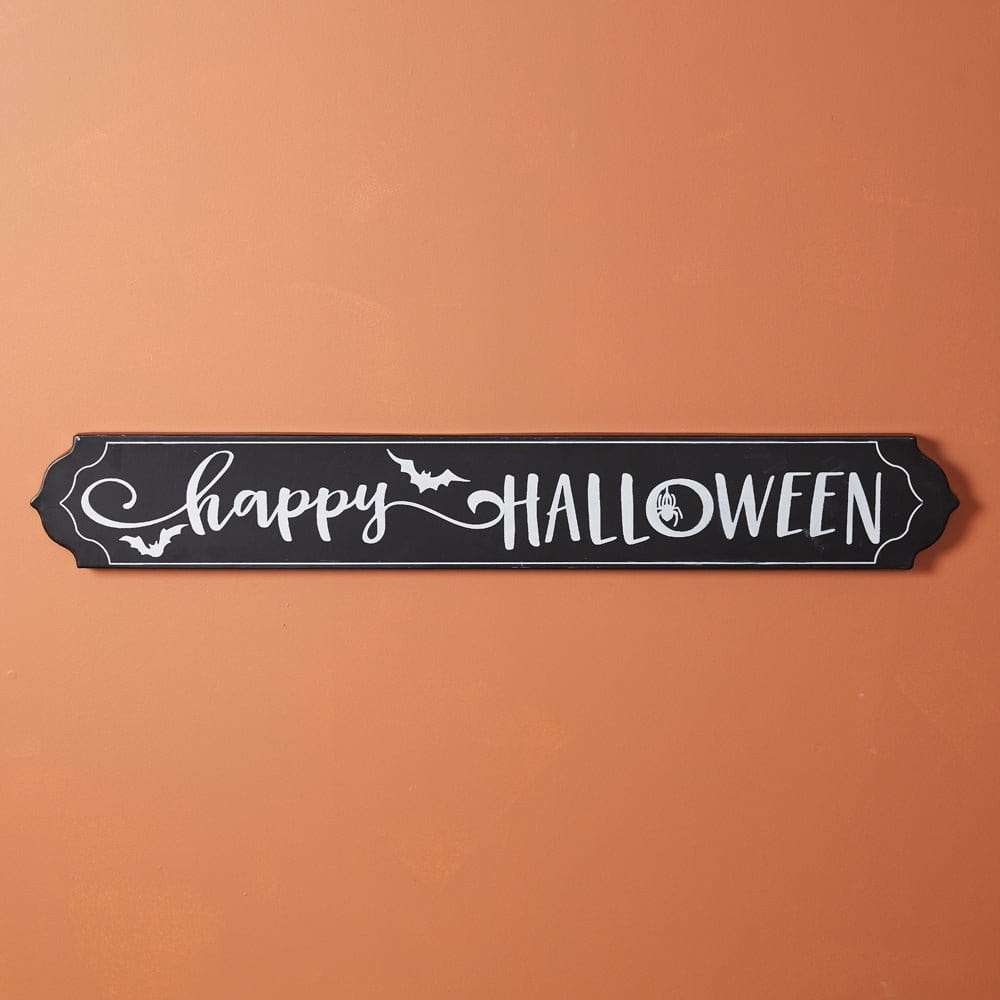Happy Halloween Painted Metal Sign - 37" Long-CTW Home-The Village Merchant