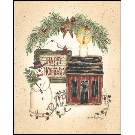 Happy Holidays By Linda Spivey Art Print - 8 X 10-Penny Lane Publishing-The Village Merchant