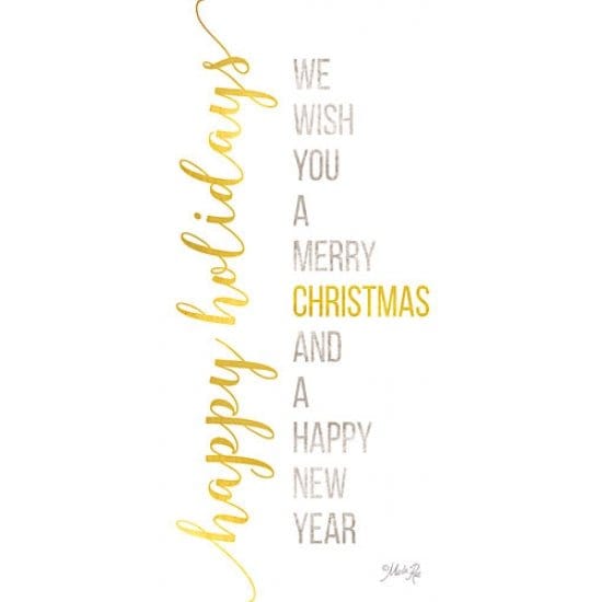 Happy Holidays By Marla Rae Art Print - 9 X 18-Penny Lane Publishing-The Village Merchant