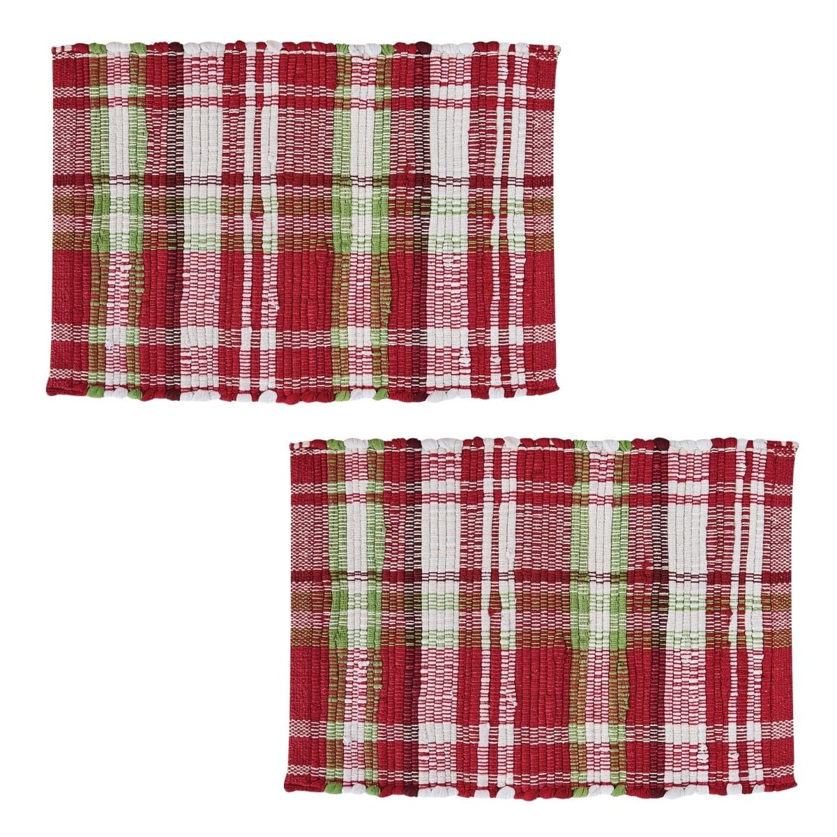 Happy Holidays Chindi Placemat Set of 2