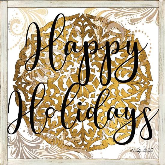 Happy Holidays Mandala II By Cindy Jacobs Art Print - 12 X 12-Penny Lane Publishing-The Village Merchant