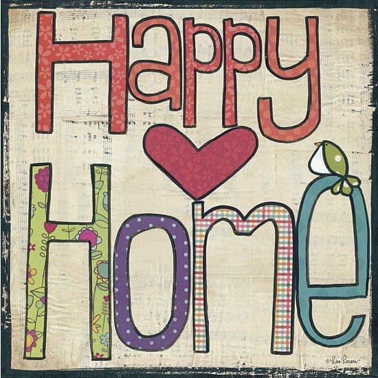 Penny Lane Publishing Happy Home By Lisa Larson Art Print - 12 X 12