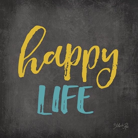 Happy Life By Marla Rae Art Print - 12 X 12-Penny Lane Publishing-The Village Merchant