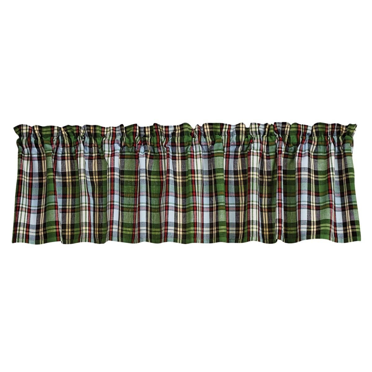 Happy Trails Plaid Valance Unlined-Park Designs-The Village Merchant