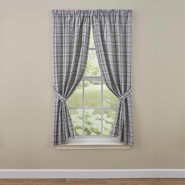 Hartwick Panel Pair With Tie Backs 63&quot; Long unlined-Park Designs-The Village Merchant