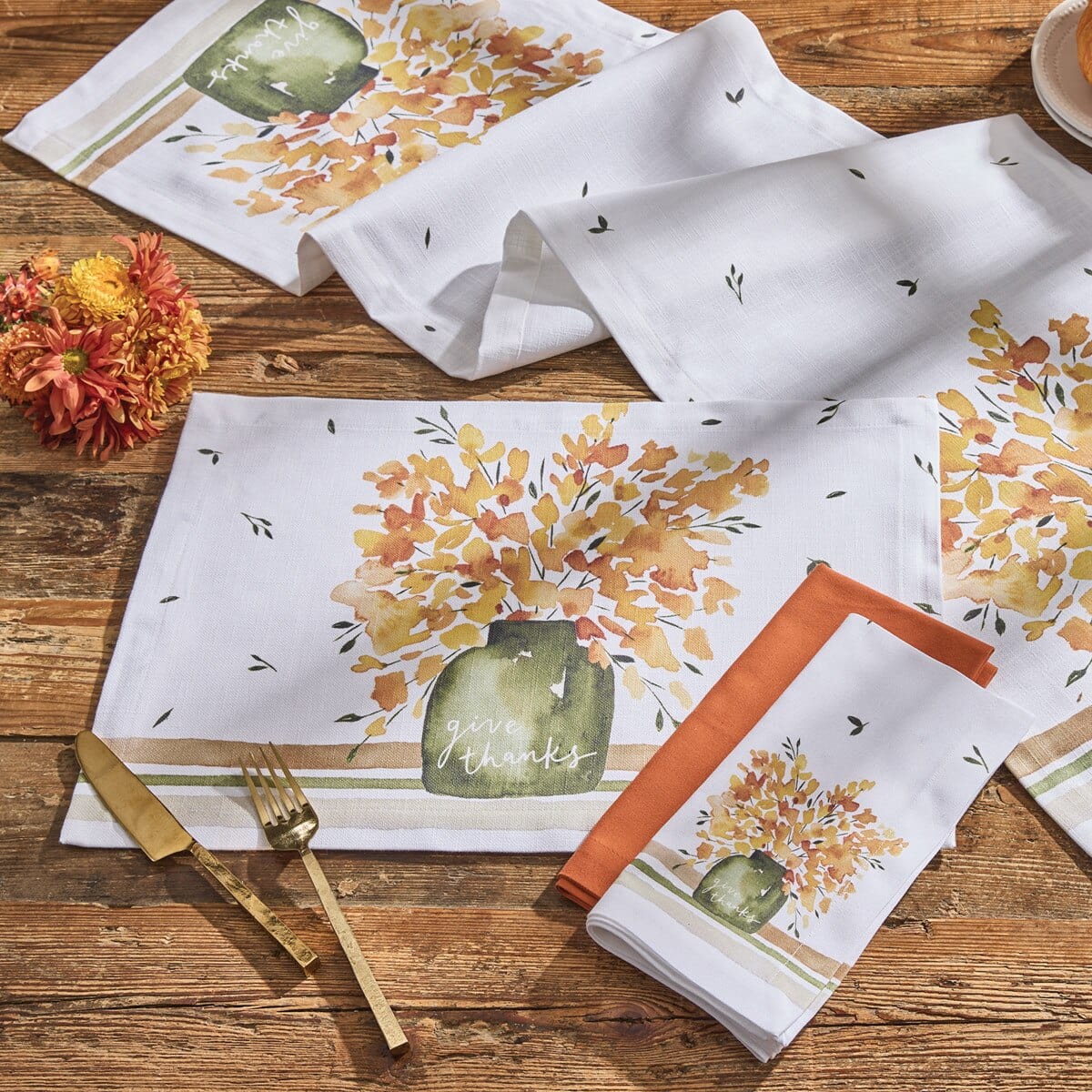 Harvest Blessings Table Runner 54'' Long